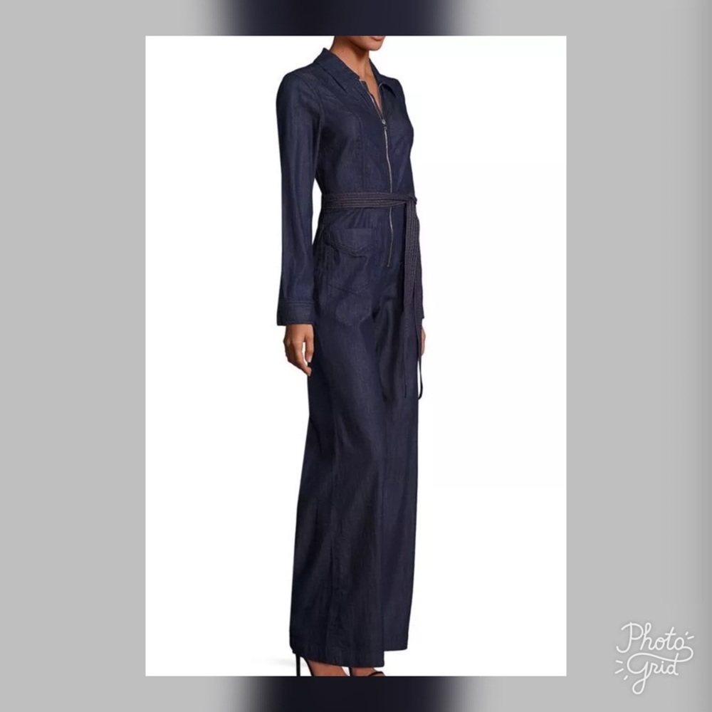 7 For All Mankind Dark Denim Jumpsuit- Size L